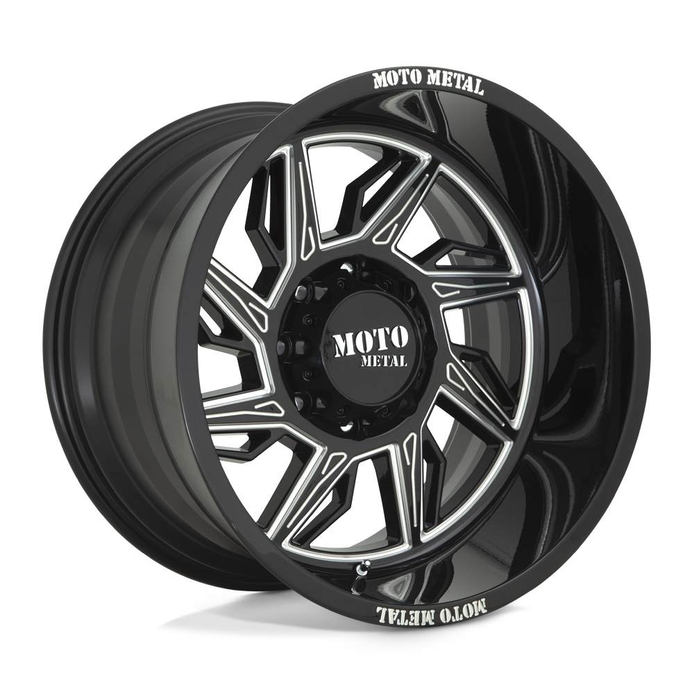 Moto Metal MO997 HURRICANE - 20x10 -18mm 6x139.7 GLOSS BLACK MILLED - LEFT Wheel | MO99721068318NL