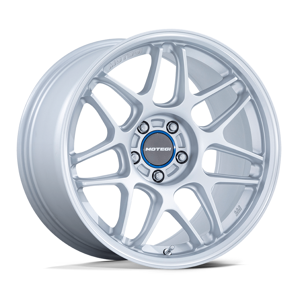 MOTEGI MR158 TSUBAKI 19x8.5 35 5x114.3 HYPER SILVER W/ MACHINED LIP