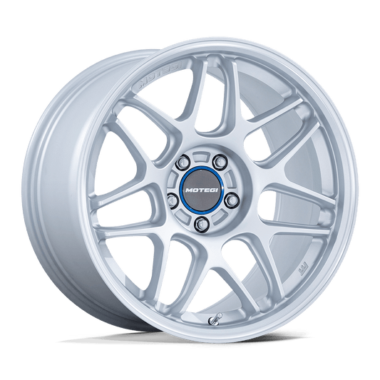 MOTEGI MR158 TSUBAKI 19x9.5 40 5x100 HYPER SILVER W/ MACHINED LIP