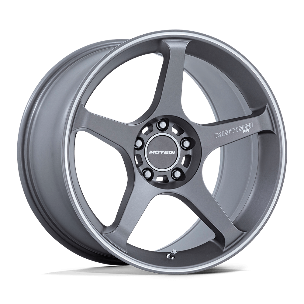Motegi MR159 BATTLE V - 18x8.5 35mm 5x114.3 GUNZILLA W MACHINED LIP STRIPE Wheel | MR159AD18851235