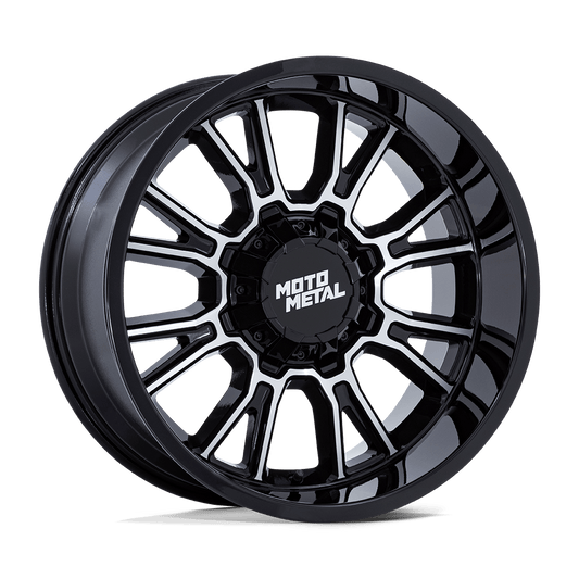 Moto Metal MO810 LEGACY - 17x9 20mm 6x120 GLOSS BLACK MACHINED Wheel | MO810BD17907720