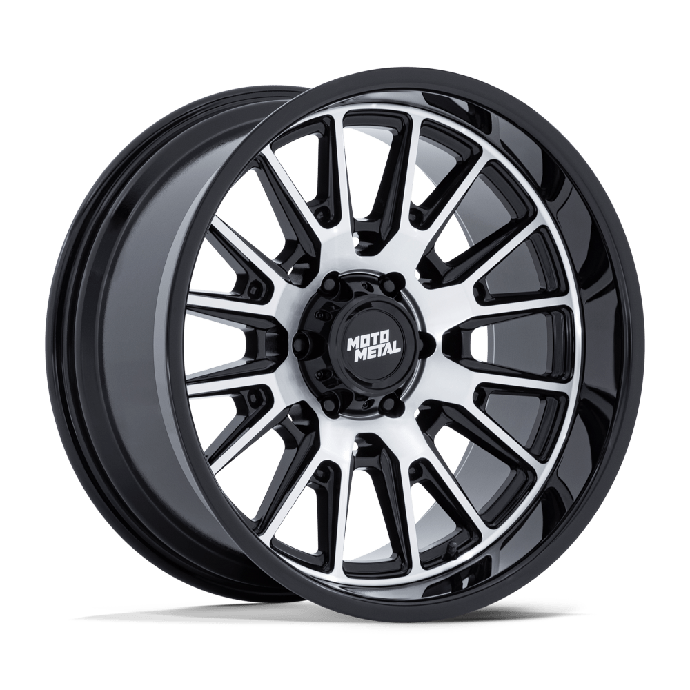 MOTO METAL MO814 TEKTON 20X10 -18 6X135 GLOSS BLACK W/ MACHINED FACE