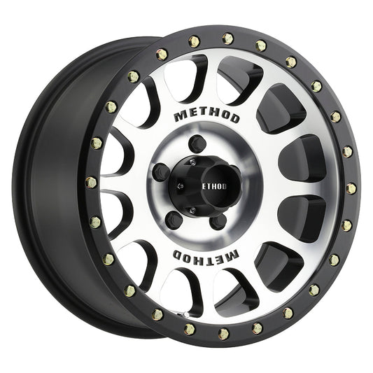 Method 305 16x8 5x114.3 (5x4.5) 0mm NV Machined - Matte Black Lip MR30568012300