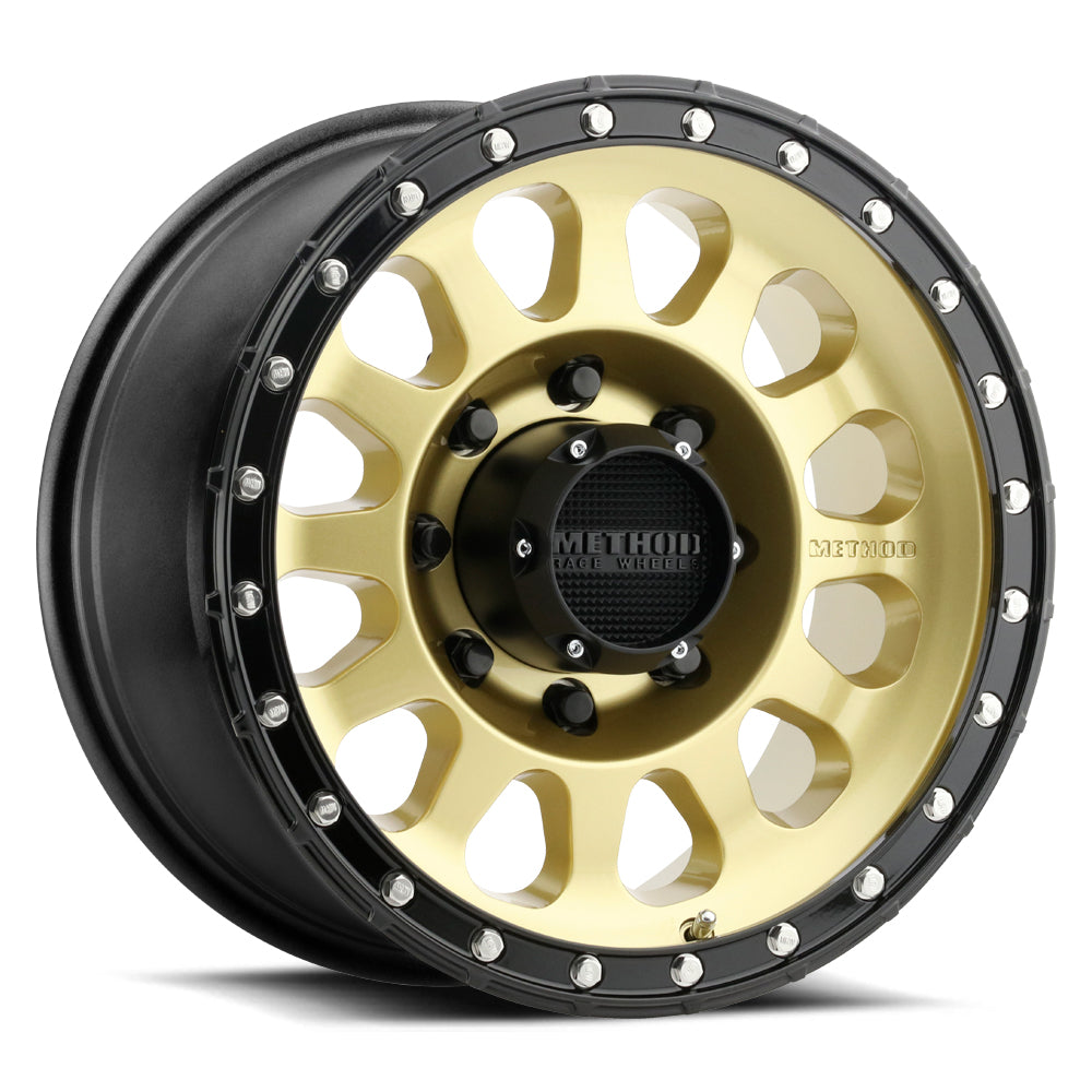 Method 315 17x8.5 8x165.1 (8x6.5) 25mm Gold - Black Lip MR31578580125