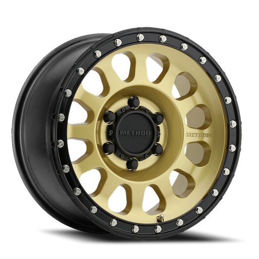 Method 315 17x8.5 6x135 0mm Gold - Black Lip MR31578516100