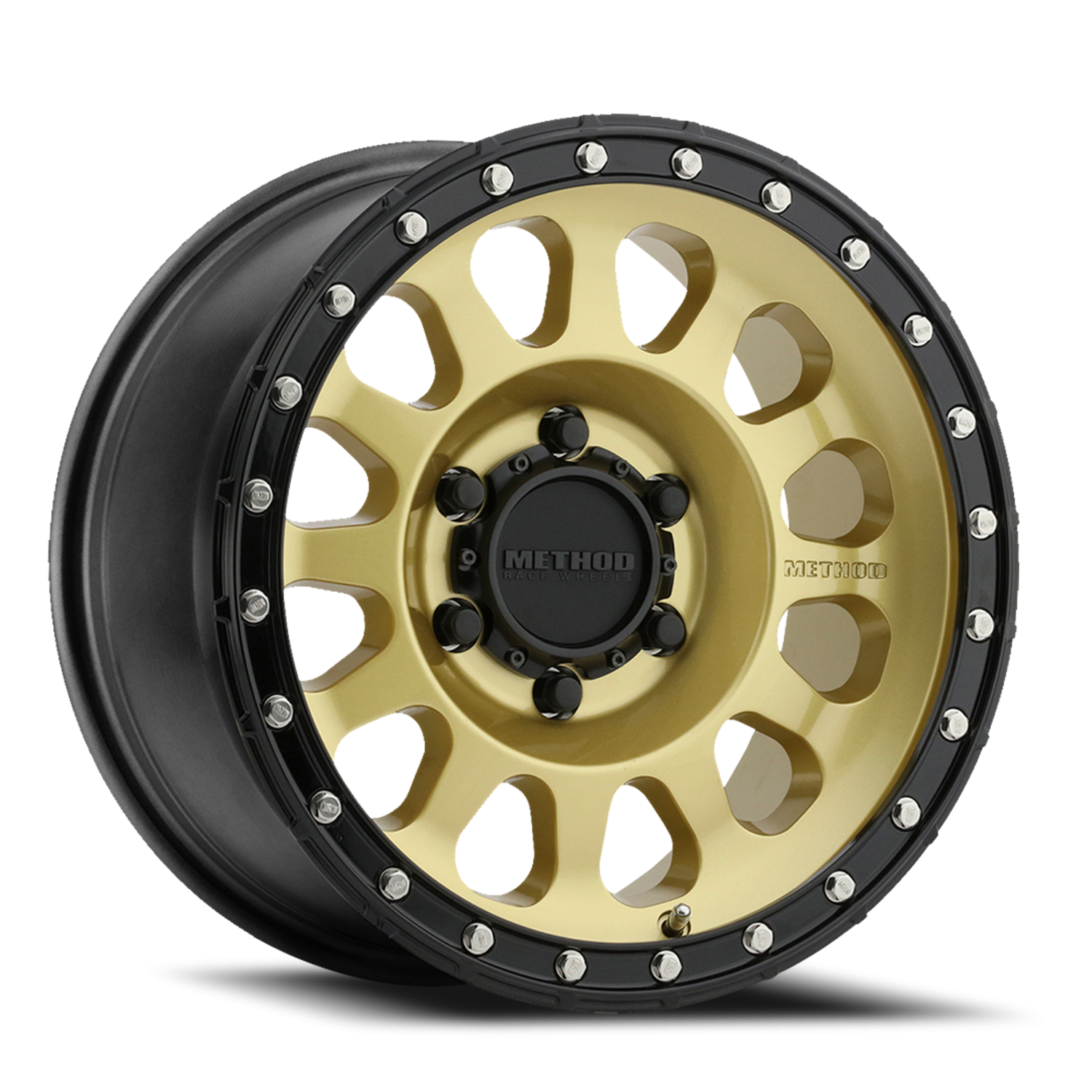 Method 315 17x8.5 6x139.7 (6x5.5) 0mm Gold - Black Lip MR31578560100