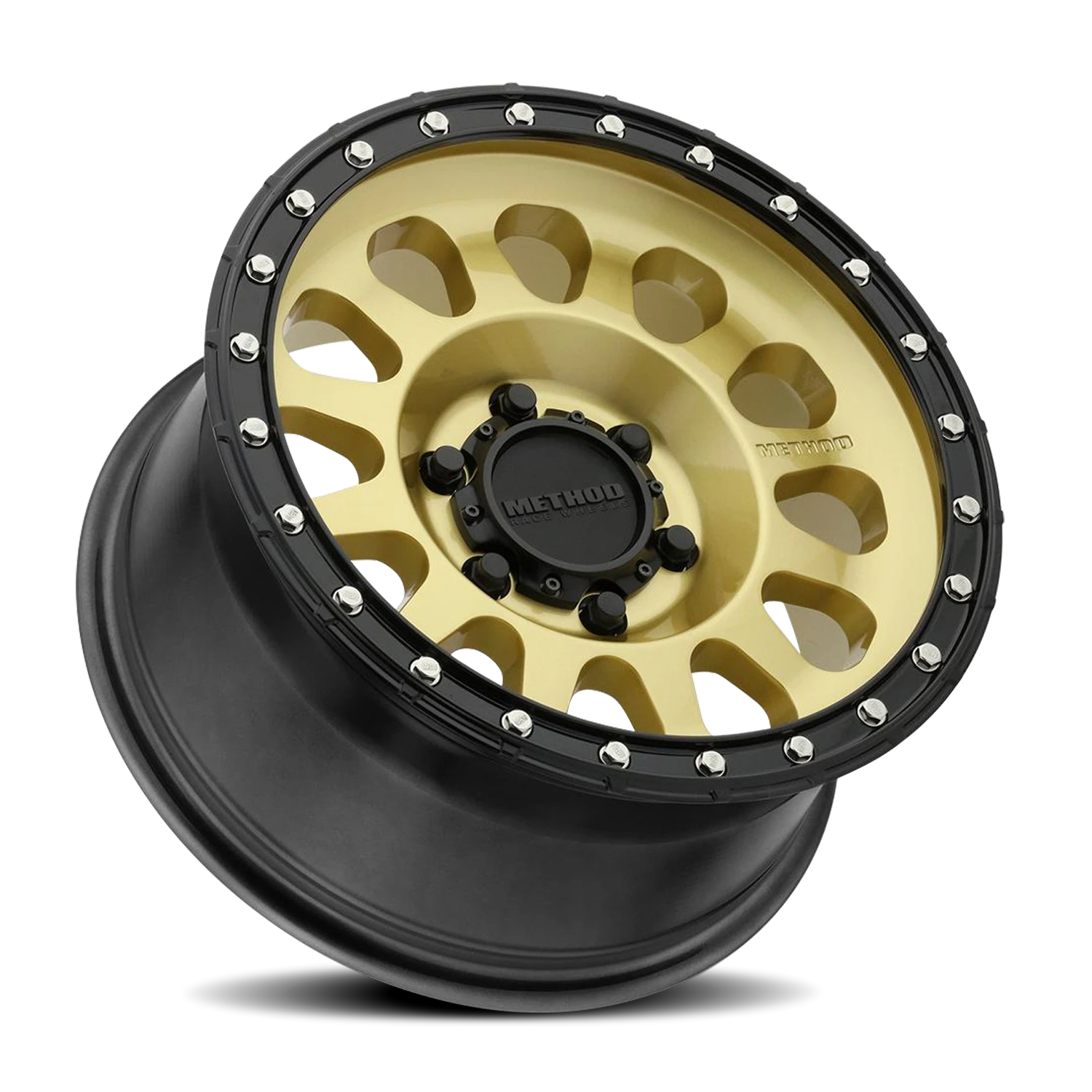 Method 315 17x8.5 6x139.7 (6x5.5) 0mm Gold - Black Lip MR31578560100