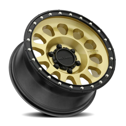Method 315 17x8.5 6x139.7 (6x5.5) 0mm Gold - Black Lip MR31578560100