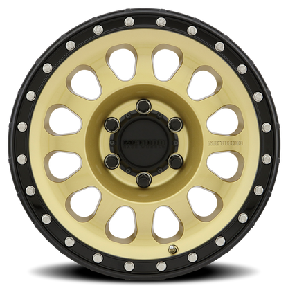 Method 315 17x8.5 6x135 0mm Gold - Black Lip MR31578516100