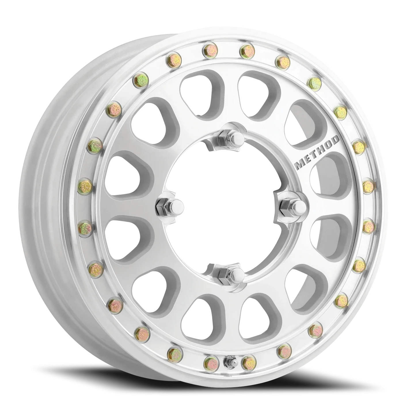 Method 401-R 15x5 4x156 0mm UTV Beadlock Low Offset Machined - Raw MR40155046300B2