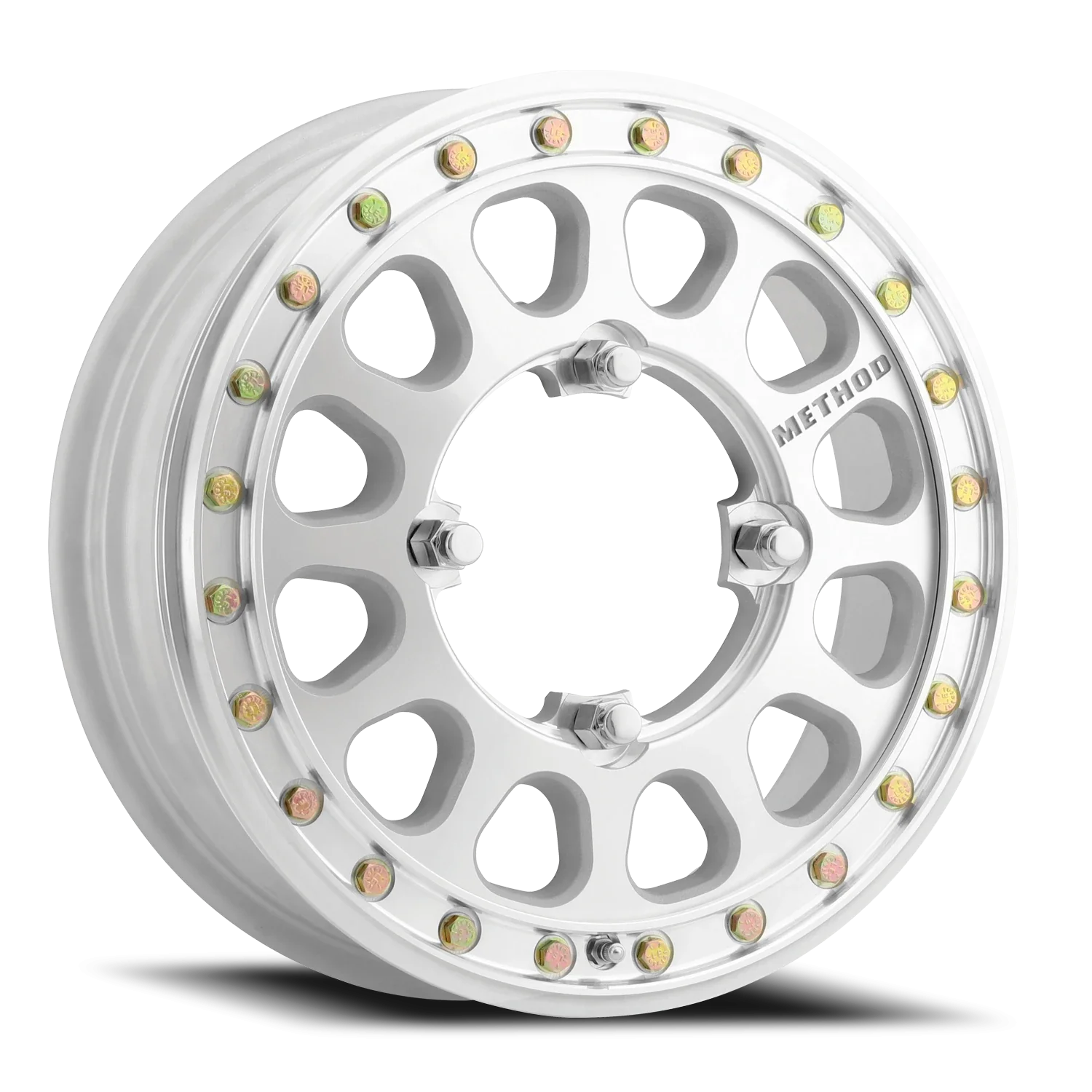 Method 401-R 15x5 4x156 0mm UTV Beadlock Low Offset Machined - Raw MR40155046300B2