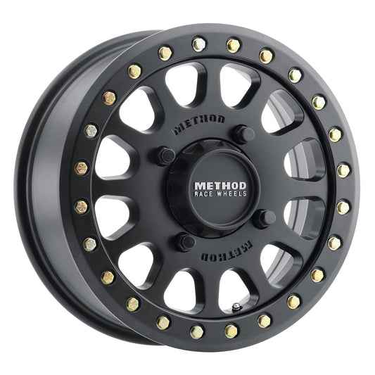 Method 401 15x7 4x136 38mm UTV Beadlock Matte Black MR40157047552B
