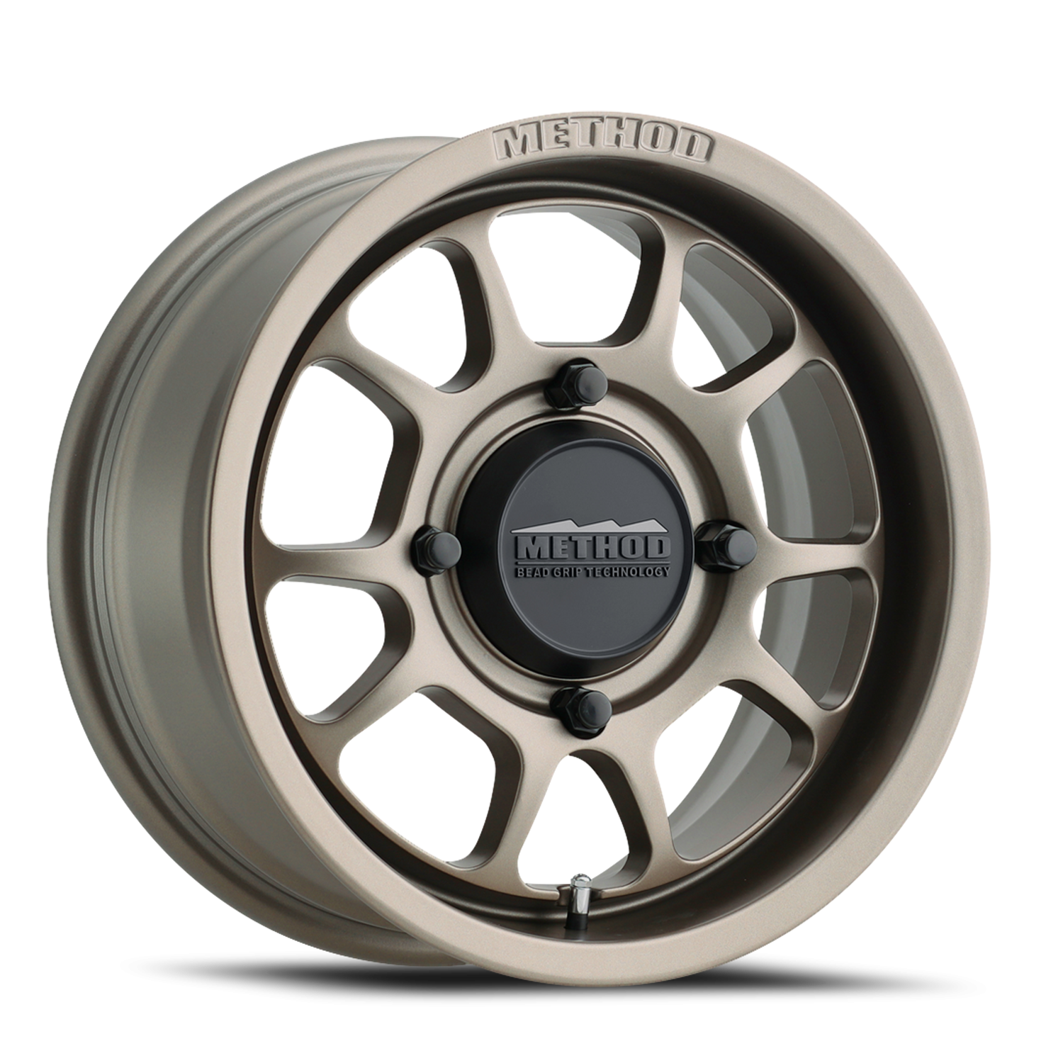 Method 409 15x10 4x136 0mm UTV Bead Grip Steel Grey MR40951047455