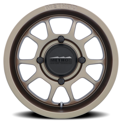 Method 409 15x10 4x136 0mm UTV Bead Grip Steel Grey MR40951047455