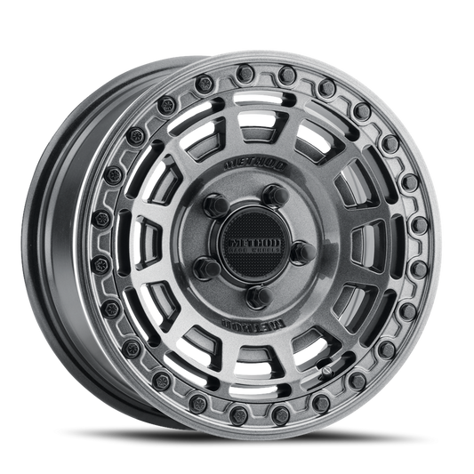 Method 415 15x7 5x114.3 (5x4.5) 38mm UTV Beadlock Gloss Graphite - Gloss Graphite Ring MR415570121252B