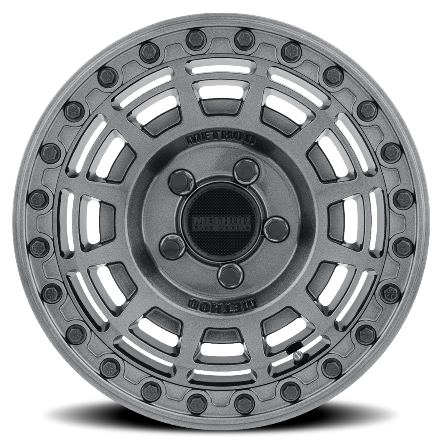Method 415 15x10 4x156 25mm UTV Beadlock Gloss Graphite - Gloss Graphite Ring MR415510461264B