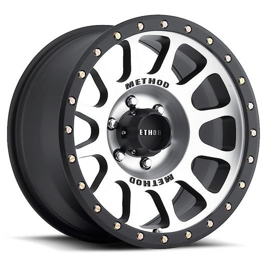 Method 305 17x8.5 6x139.7 (6x5.5) 25mm NV Machined - Matte Black Lip MR30578560325