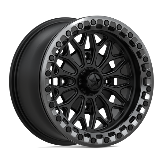 MSA OFFROAD WHEELS MA53 BOLO UTV BEADLOCK 15X7 10 4X156 MATTE BLACK W/ GL-GUNMETAL RG