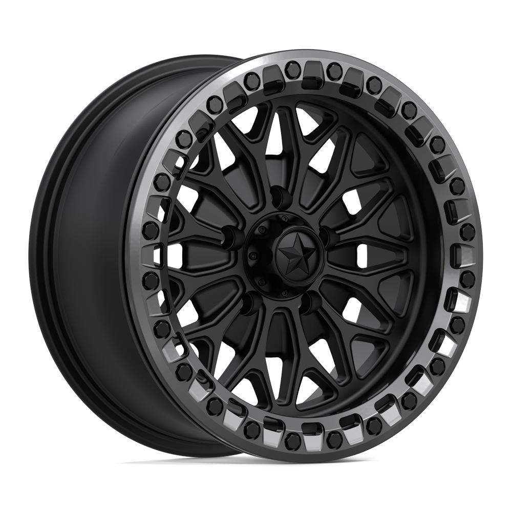 MSA OFFROAD WHEELS MA53 BOLO UTV BEADLOCK 15X7 10 5X114.3 MATTE BLACK W/ GL-GUNMETAL RG