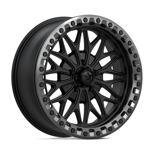 MSA OFFROAD WHEELS MA53 BOLO UTV BEADLOCK 18X7 10 5X114.3 MATTE BLACK W/ GL-GUNMETAL RG