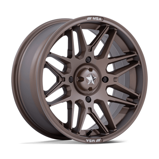 MSA OFFROAD WHEELS M52 RADAR UTV 16X7 10 4X137 MATTE BRONZE