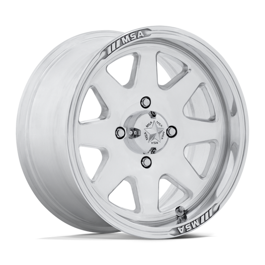 MSA OFFROAD WHEELS M54 SPARK UTV 14x7 -47 4x137 POLISHED
