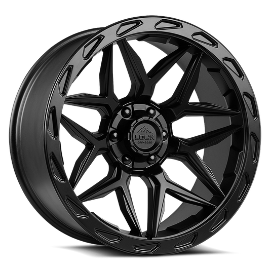 LOCK OFFROAD MATRIX 22X10 18 6X135/6X139.7 MATTE BLACK W MATTE BLACK RING