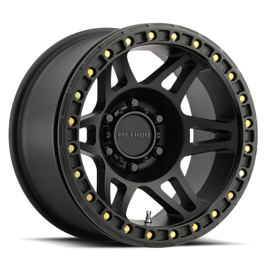 Method 106 17x9 6x139.7 (6x5.5) -44mm Beadlock Matte Black MR10679060544B