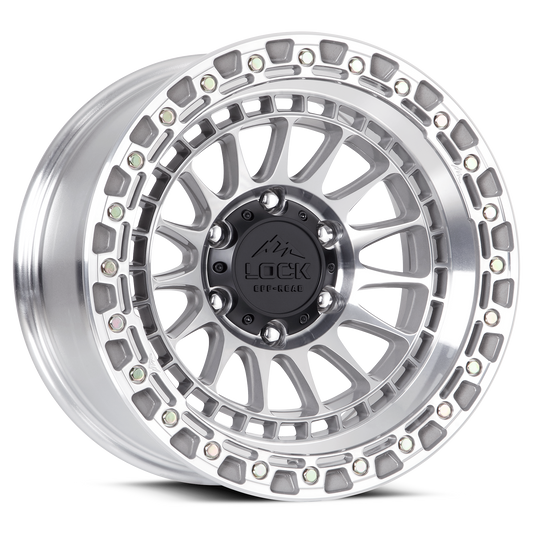 LOCK OFFROAD MOJAVE 20X9 0 6X135 MACHINE WITH CLEAR COAT