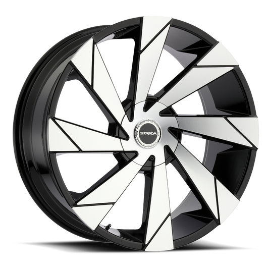 STRADA S62 MOTO 20X8.5 35MM 5X114.3/5X120 GLOSS BLACK MACHINED | S62050135GBM
