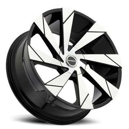 STRADA S62 MOTO 20X8.5 15MM 5X115/5X120 GLOSS BLACK MACHINED | S62050115GBM