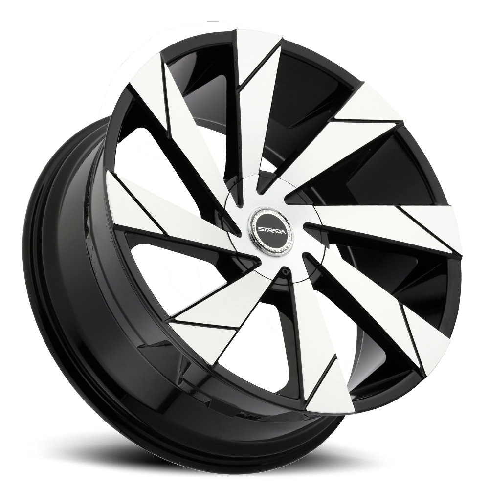 STRADA S62 MOTO 20X8.5 35MM 5X114.3/5X120 GLOSS BLACK MACHINED | S62050135GBM