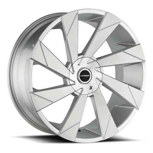 STRADA S62 MOTO 26X10 30MM 6X135/6X139.7 BRUSHED FACE SILVER | S62660730BFS