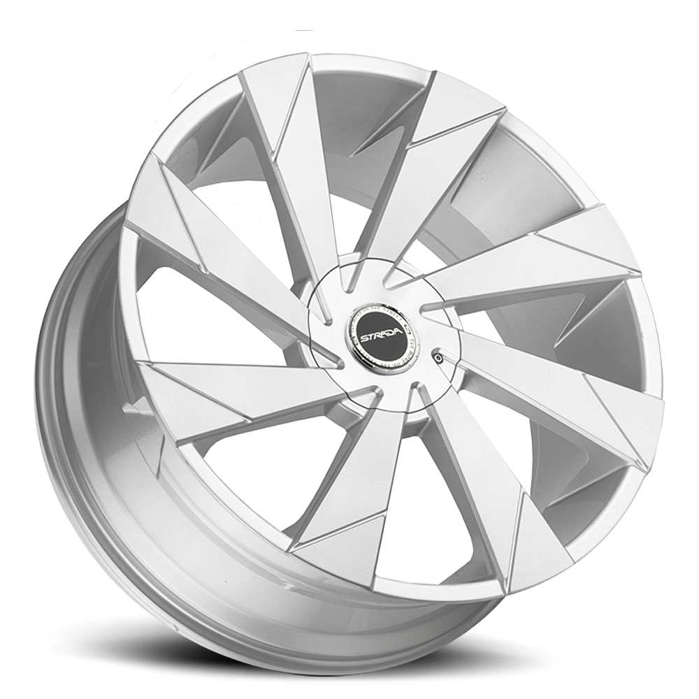 STRADA S62 MOTO 22X9 35MM 5X114.3/5X120 BRUSHED FACE SILVER | S62250135BFS