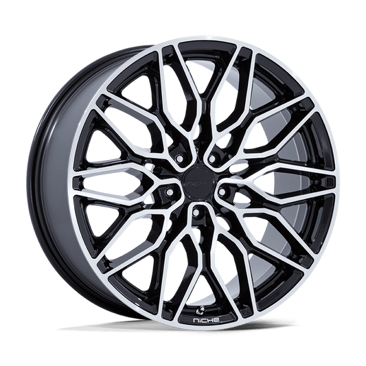 Niche 1Pc NC277 CALABRIA 5 - 20x10.5 38mm 5x112 GLOSS BLACK MACHINED Wheel | NC277BD20055738