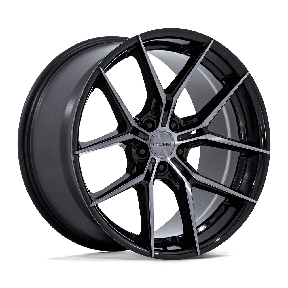 Niche 1Pc NC279 PRODIGY 5 - 20x9 45mm 5x112 GLOSS BLACK DARK TINTED CLEAR Wheel | NC279BT20905645