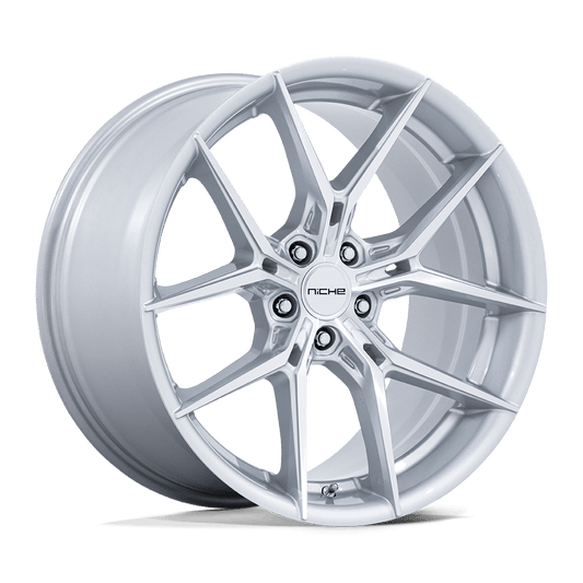 Niche 1Pc NC279 PRODIGY 5 - 20x10.5 40mm 5x114.3 SILVER W/ MACHINED FACE Wheel | NC279SD20051240