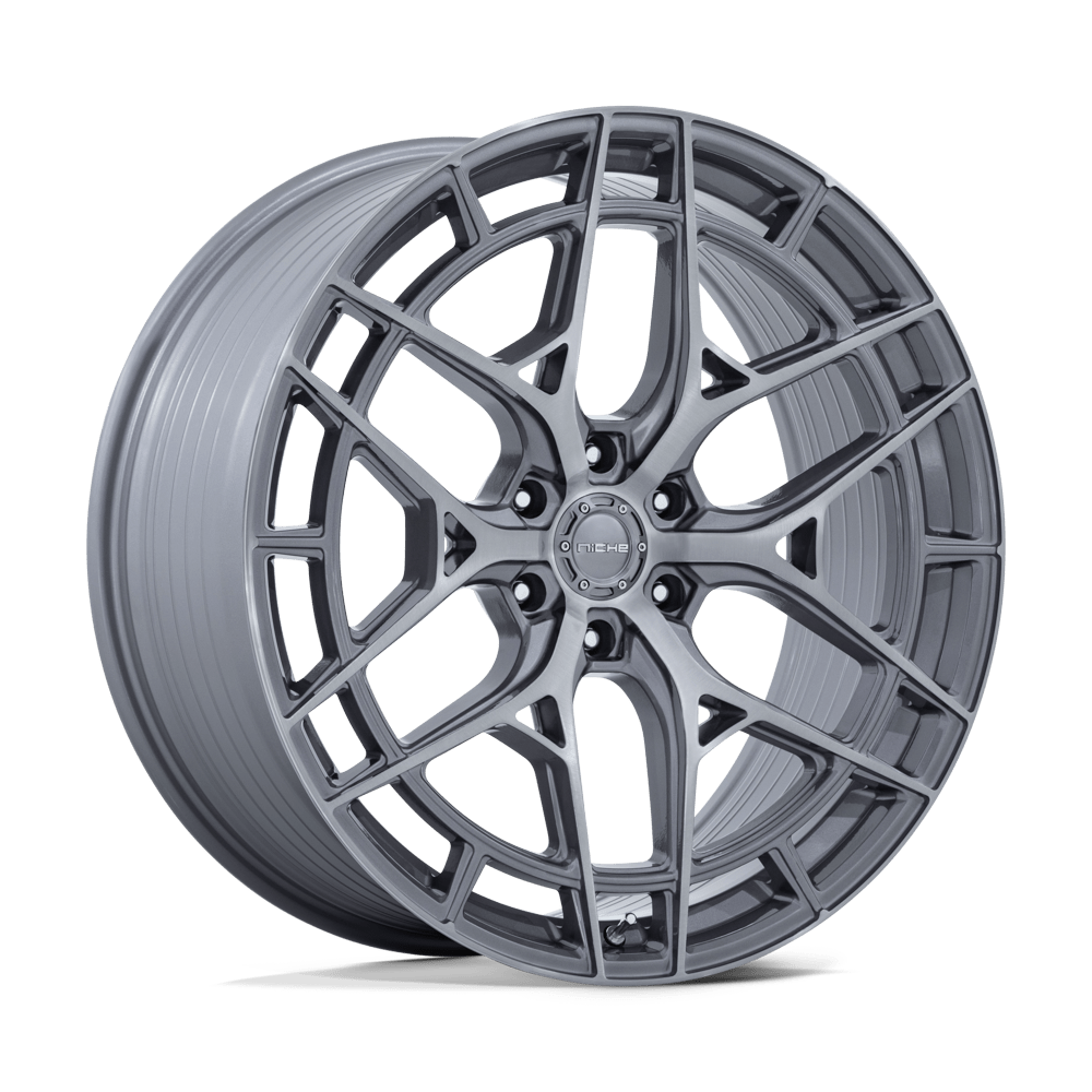 NICHE 1PC NC284 ADRIA 22X10 20 6X139.7 PLATINUM W/ BRUSHED FACE