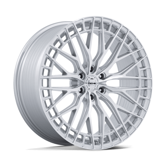 Niche 1Pc NC288 GENOA - 24x10 30mm 6x135 GLOSS SILVER W/ MACHINED FACE Wheel | NC288SD24106330