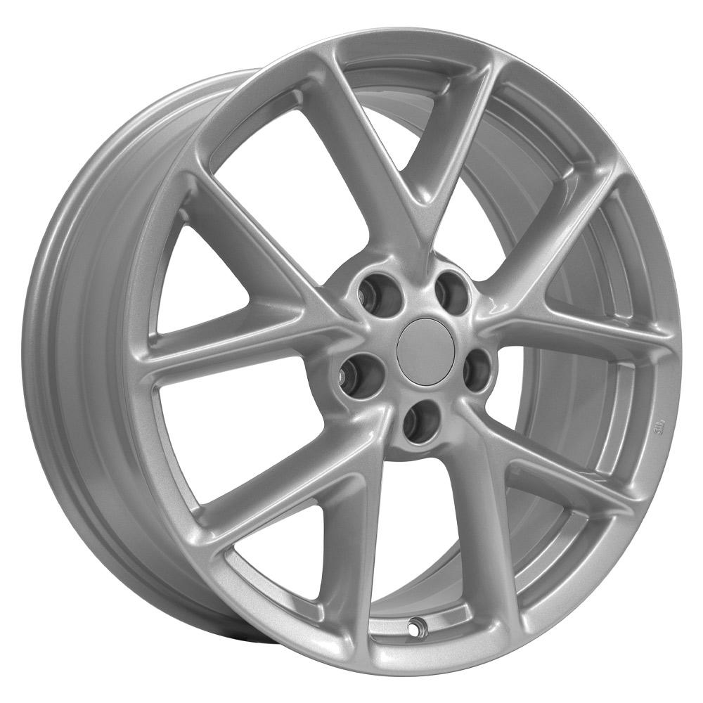 19" Replica Wheel NS20 Fits Nissan Maxima 19x8 Silver Wheel