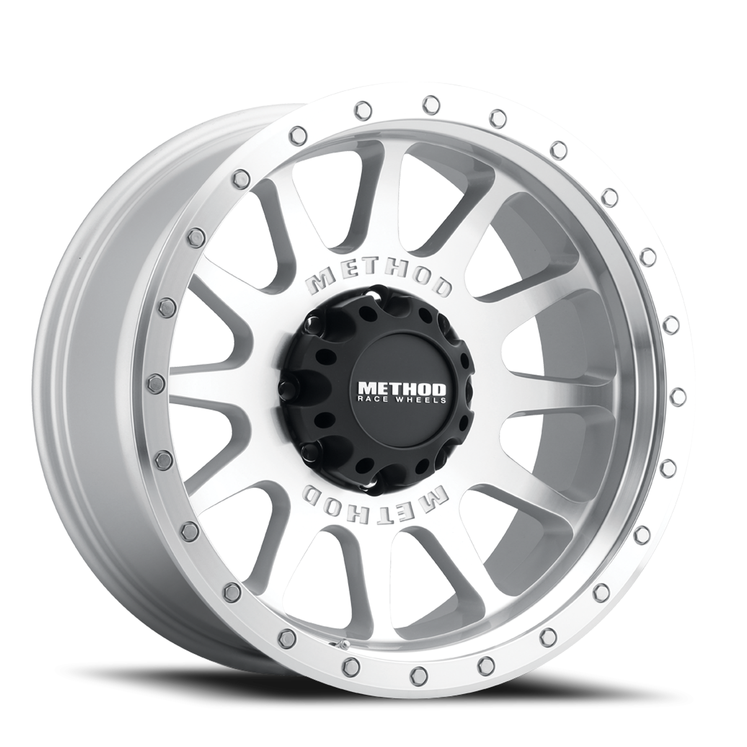 Method 605 20x10 5x127 (5x5) -24mm NV Machined - Clear Coat MR60521050324N