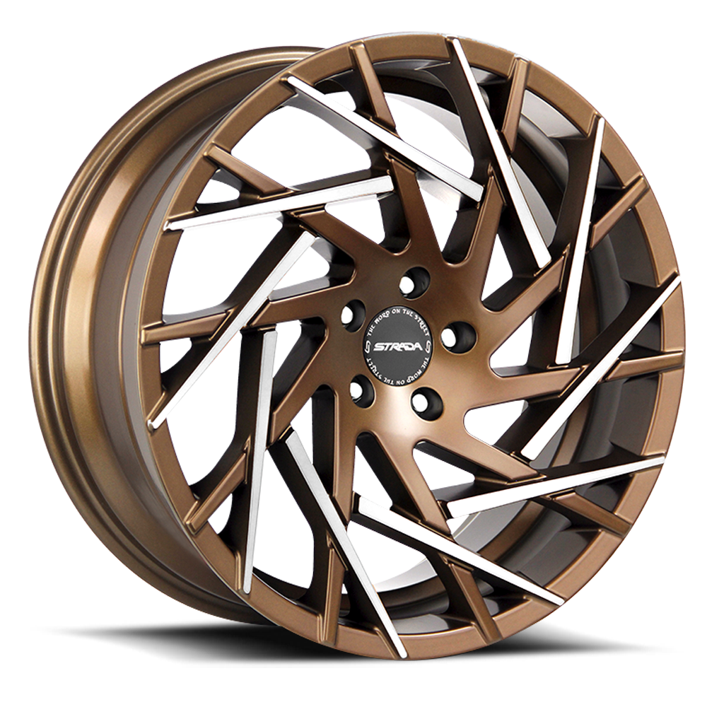 STRADA S64 NIDO 20X8.5 35MM 5X114.3 BRONZE MACHINED TIPS | S64051435BZMT