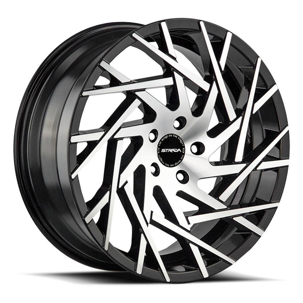 STRADA S64 NIDO 22X9 15MM 5X115 GLOSS BLACK MACHINED | S64251515GBM