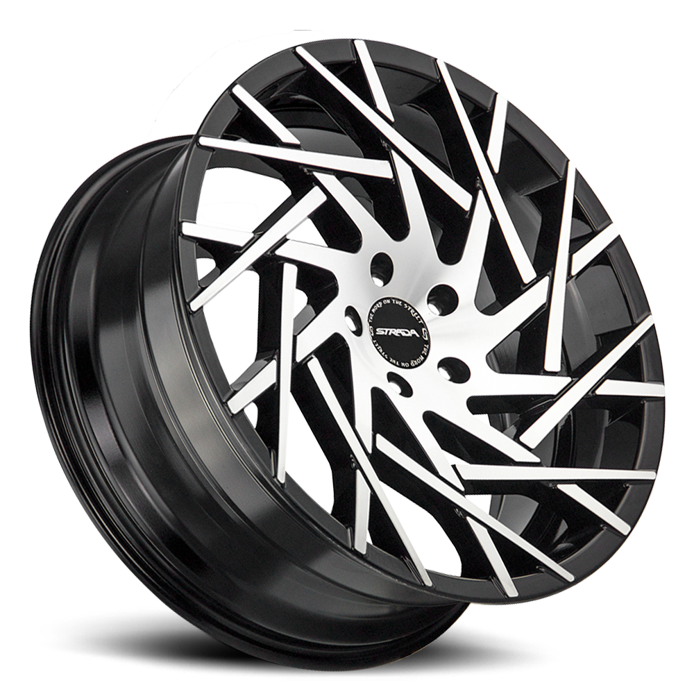 STRADA S64 NIDO 24X9.5 15MM 5X115 GLOSS BLACK MACHINED | S64451515GBM