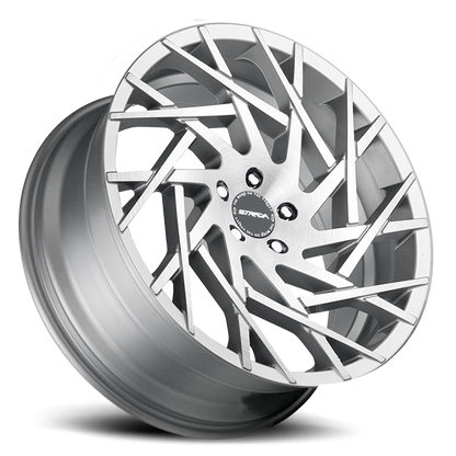 STRADA S64 NIDO 24X9.5 24MM 6X139.7 BRUSHED FACE SILVER | S64463924BFS