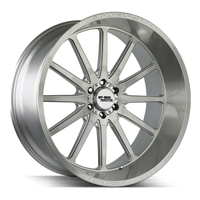 OFF ROAD MONSTER M22 M22 22X12 NEG 44MM 8LUG BLANK BRUSHED FACE SILVER | M22212800N44BFS