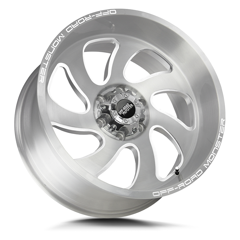 OFF ROAD MONSTER M07 M07 24X12 NEG 44MM BLANK BRUSHED FACE SILVER | M07412000N44BFS
