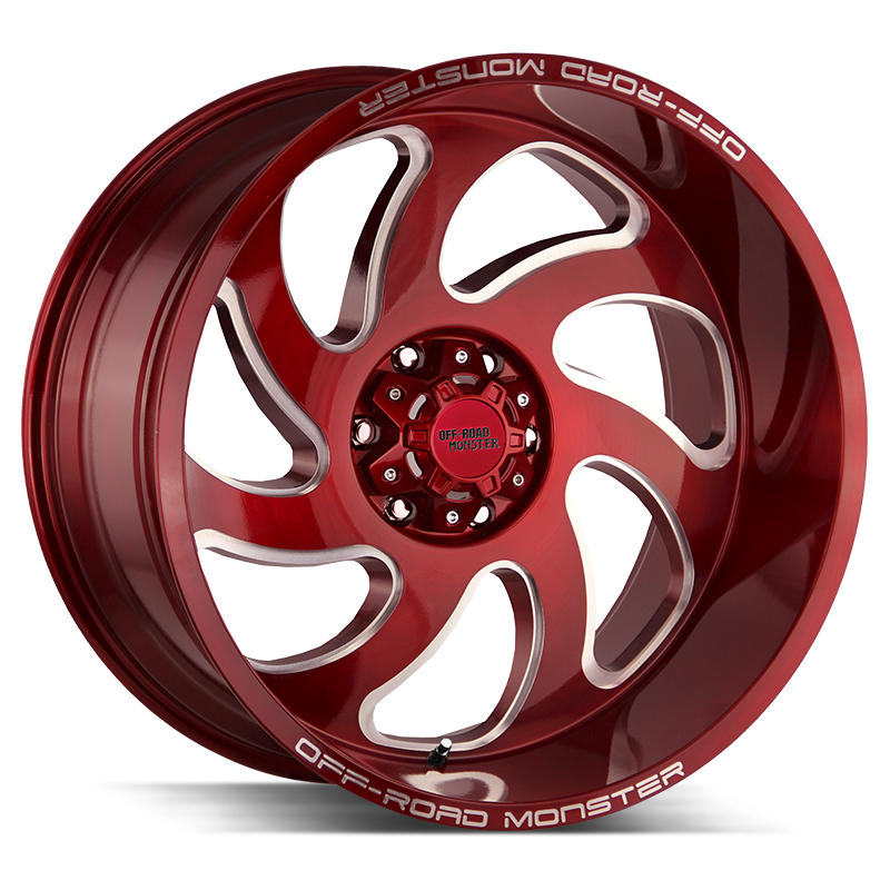 OFF ROAD MONSTER M07 M07 20X10 NEG 19MM 8LUG BLANK CANDY RED | M070800N19R