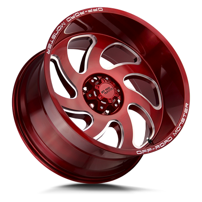 OFF ROAD MONSTER M07 M07 20X10 NEG 19MM 8LUG BLANK CANDY RED | M070800N19R