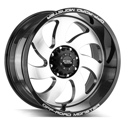 OFF ROAD MONSTER M07 M07 20X10 NEG 19MM BLANK GLOSS BLACK MACHINED | M070000N19GBM